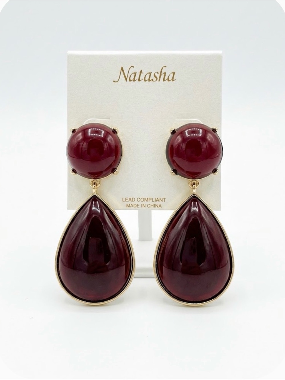 NWT ⚜️♥️⚜️ Natasha Gorgeous Pink And Gold Floral Earrings